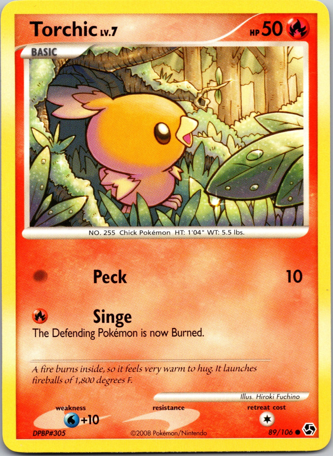 2008 Great Encounters 89/106 Torchic LP Y296