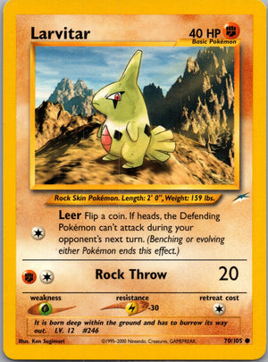 Neo Destiny 070/105 Larvitar Common NM