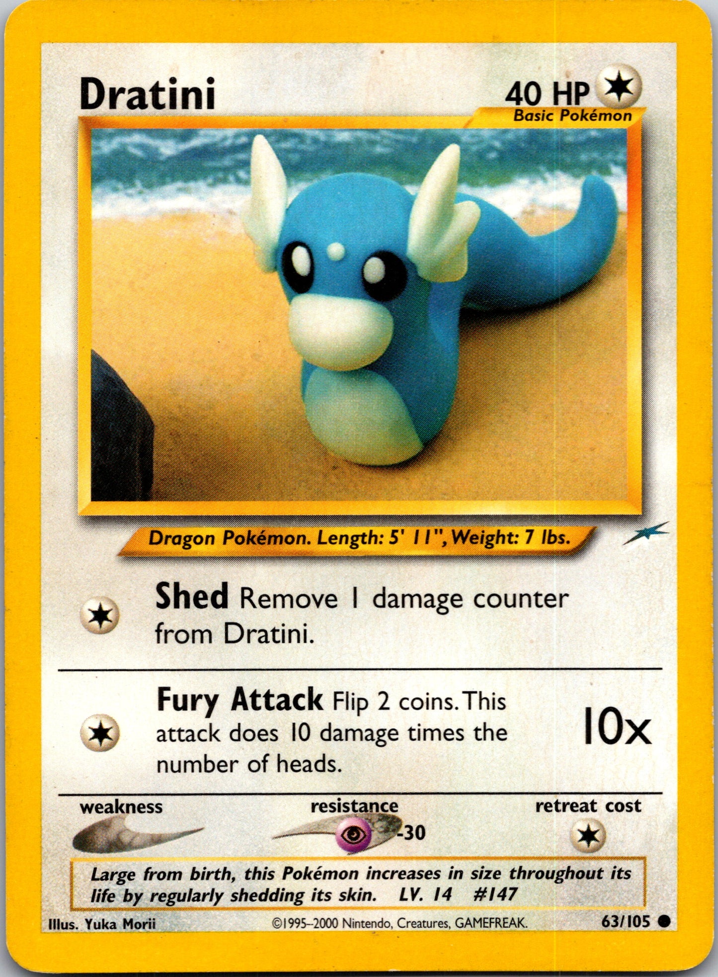 2002 Neo Destiny 063/105 Dratini Common A264