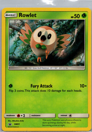2016 SM Promo SM153 Rowlet Holo D124