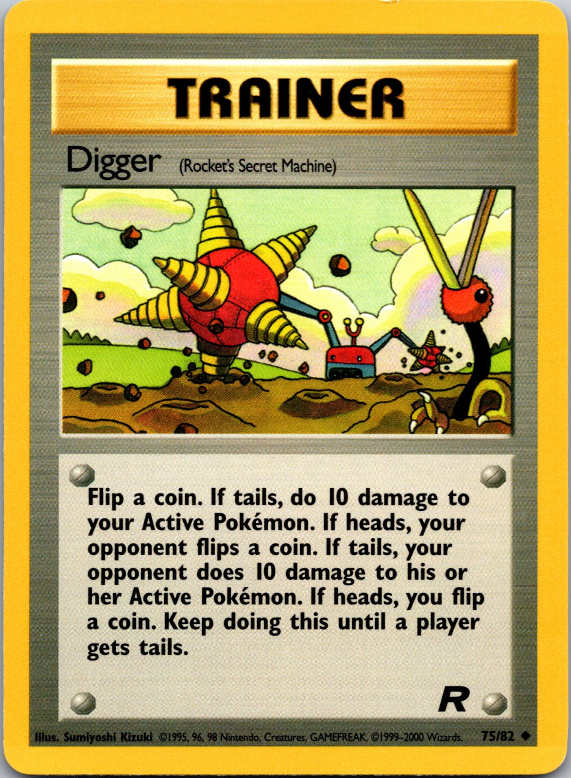 2000 Team Rocket 75/82 Digger (Rocket's Secret Machine) LP