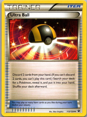 2016 XY - Fates Collide 113/124 Ultra Ball Uncommon M55