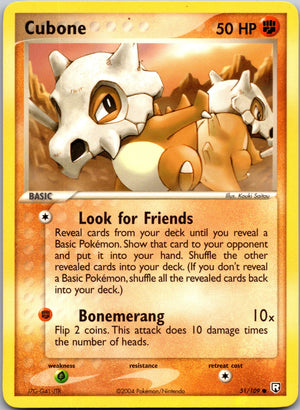 2004 Team Rocket Returns 51/109 Cubone LP