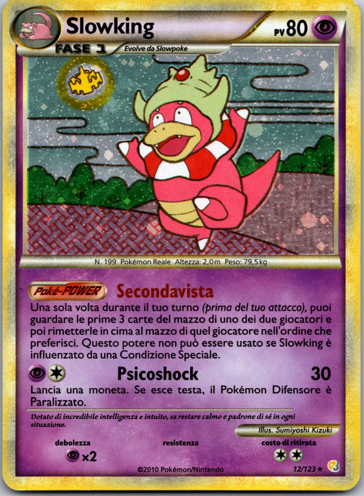 2010 Slowking HeartGold SoulSilver 12/123 NM