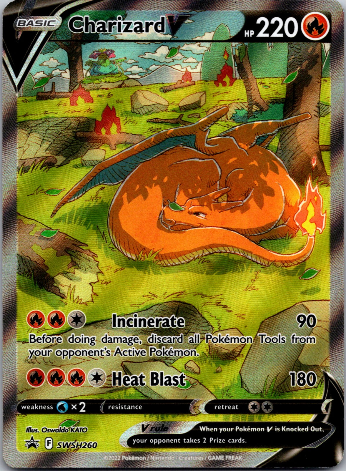 Charizard V Holo Promo SWSH: Sword & Shield Promo Cards SWSH260 LP