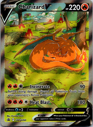 Charizard V Holo Promo SWSH: Sword & Shield Promo Cards SWSH260 LP