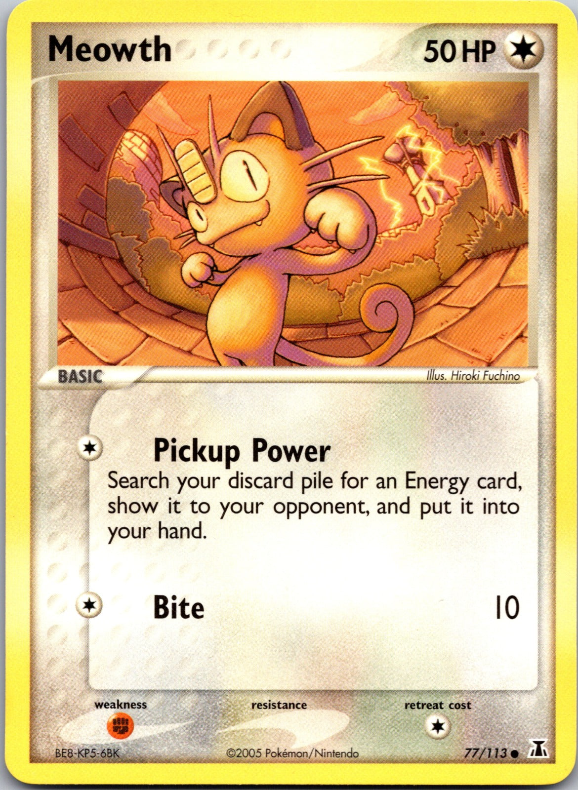 2005 Delta Species 77/113 Meowth LP