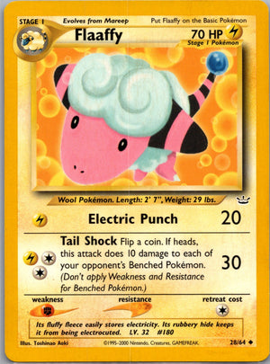Neo Revelation 28/64 Flaaffy Uncommon NM