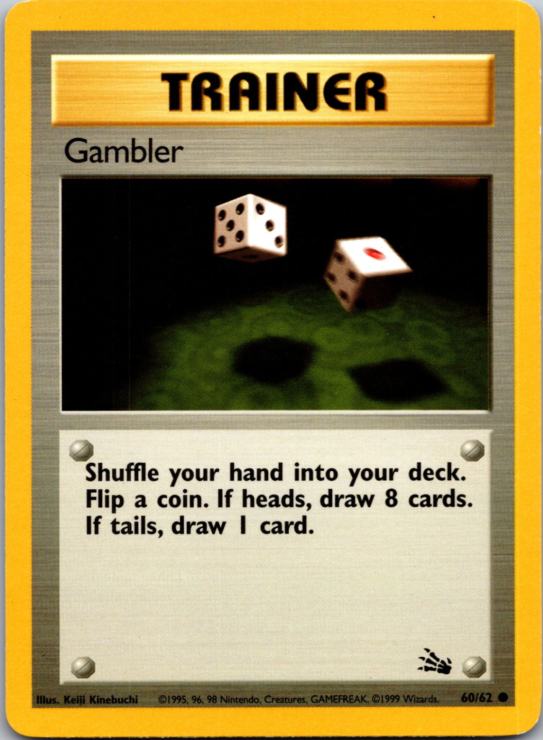 1999 Fossil 60/62 Gambler Common L163