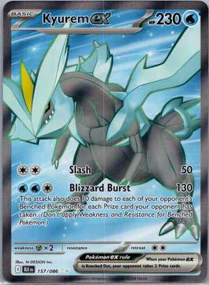 Kyurem ex Holofoil Ultra Rare SV: Black Bolt 157/086 NM