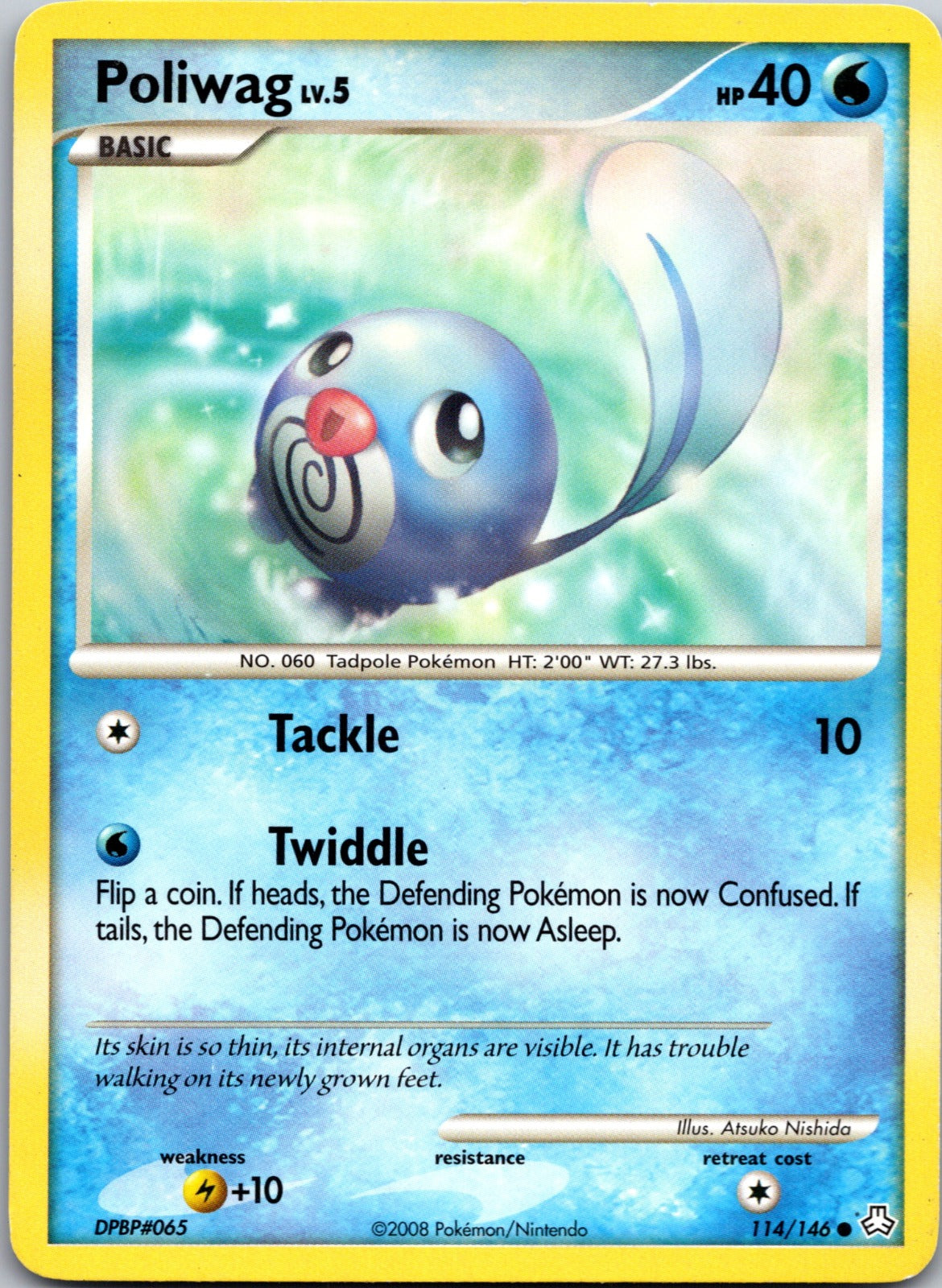 2008 Legends Awakened 114/146 Poliwag LP