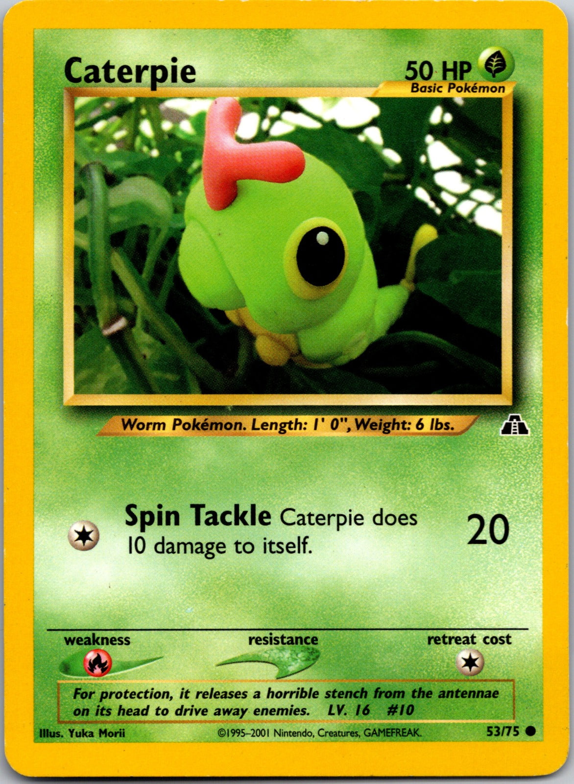 2001 Neo Discovery 53/75 Caterpie LP