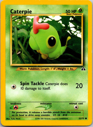 2001 Neo Discovery 53/75 Caterpie LP