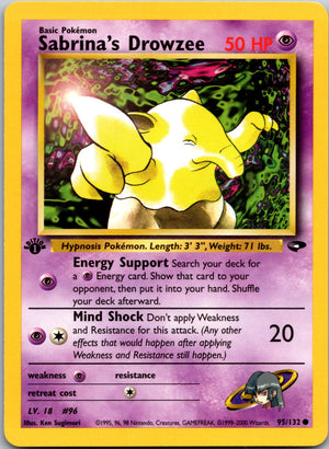 2000 Gym Challenge 095/132 Sabrina's Drowzee LP