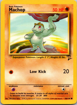 Machop Common Base Set 2 078/130 LP