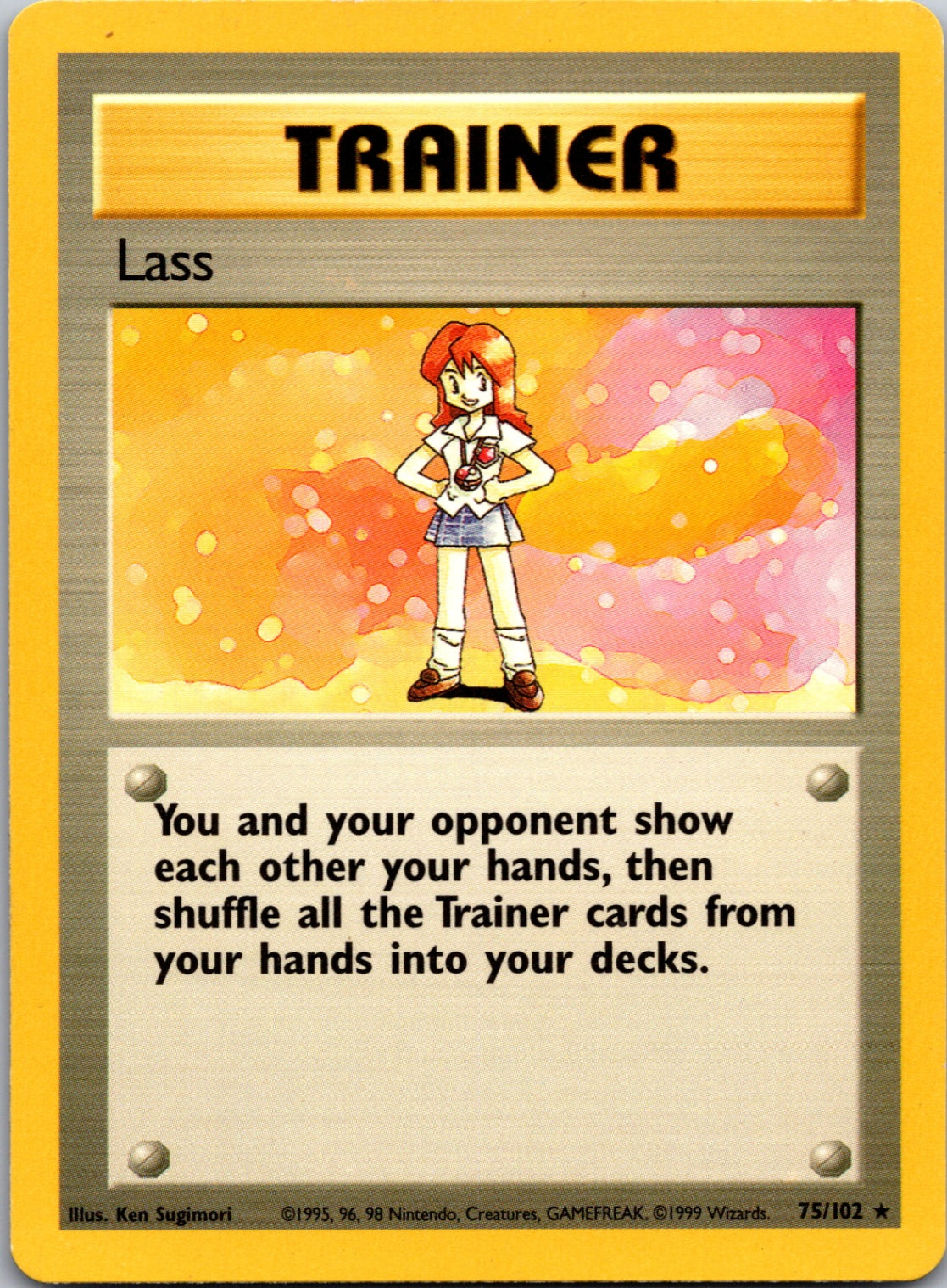 1999 Base Set 75/102 Lass Trainer C174