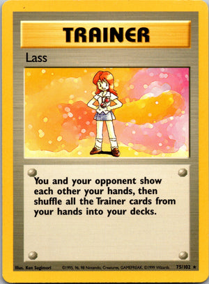 1999 Base Set 75/102 Lass Trainer C174