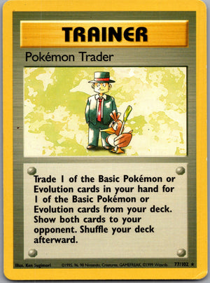 1999 Base Set 77/102 Pokémon Trader Common C34