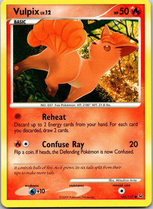 2009 Platinum 102/127 Vulpix LP
