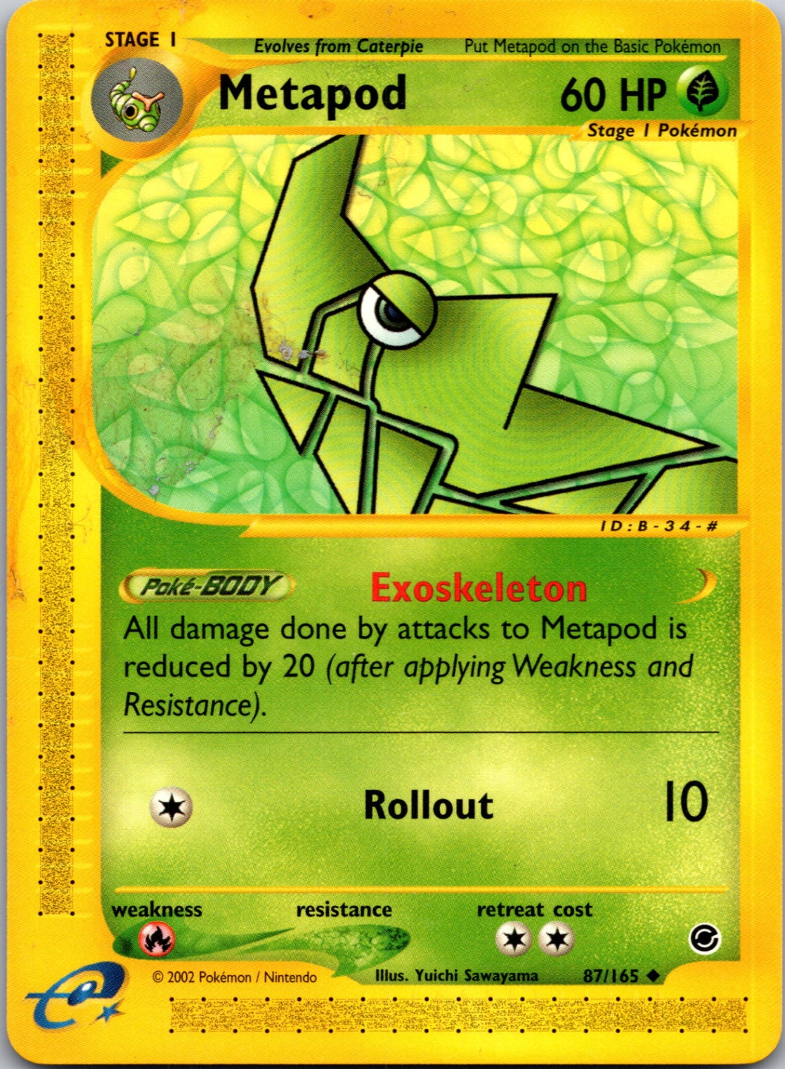 2002 Expedition 087/165 Metapod Uncommon L202
