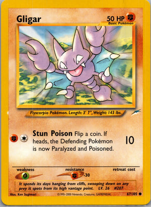 Neo Destiny 067/105 Gligar Common NM