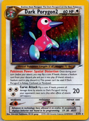 2002 Neo Destiny 008/105 Dark Porygon2 Holo Rare G277