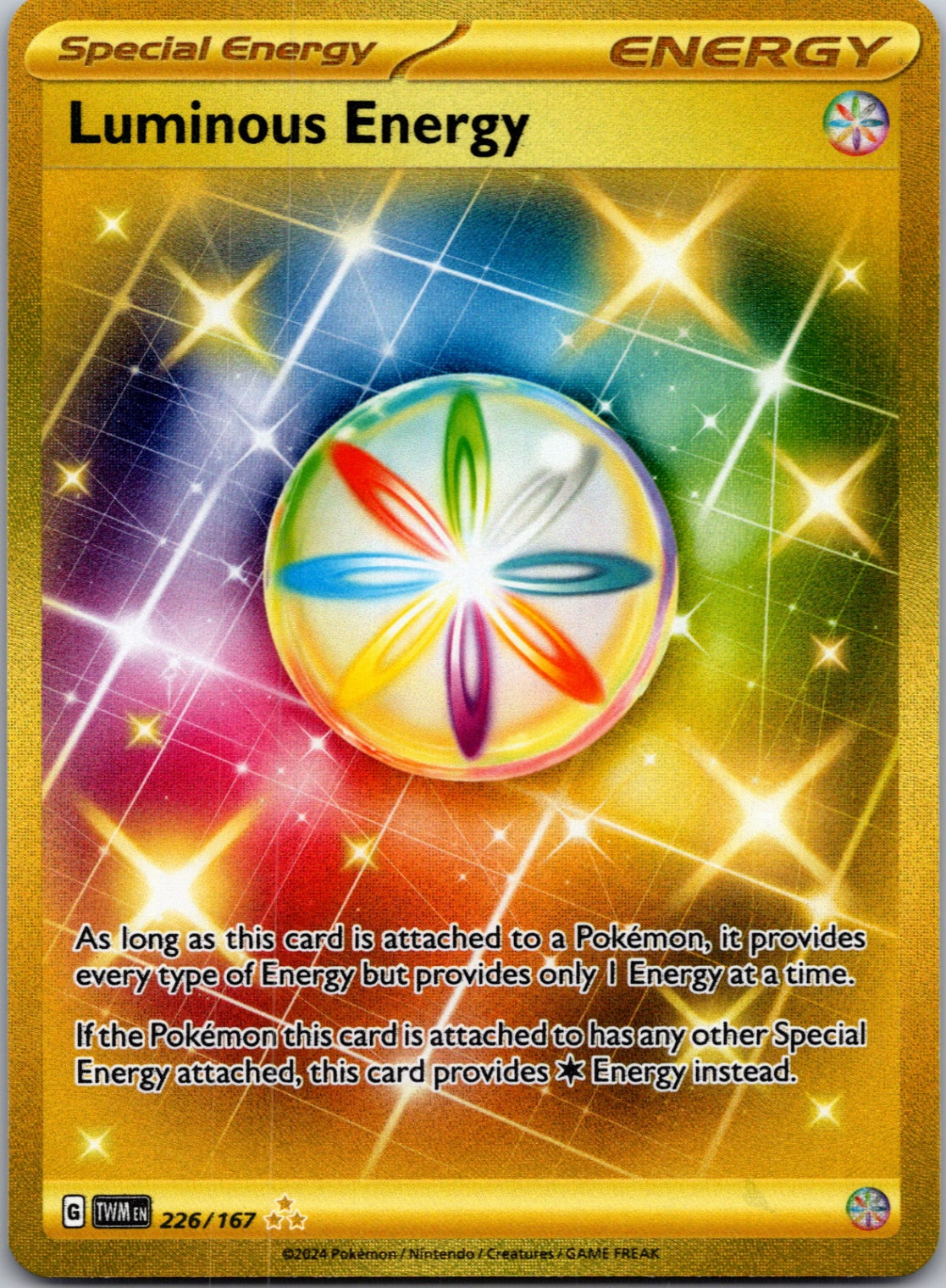2024 SV06: Twilight Masquerade 226/167 Luminous Energy Hyper Rare F177