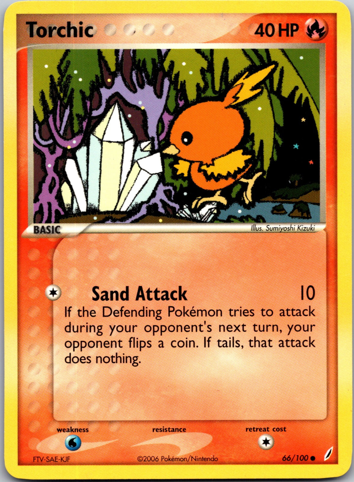 2006 Crystal Guardians 66/100 Torchic LP