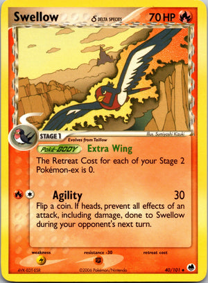 2006 Dragon Frontiers 40/101 Swellow (Delta Species) LP