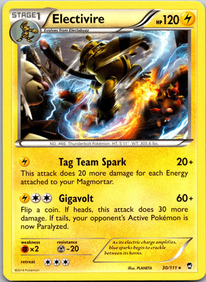 2014 XY - Furious Fists 30/111 Electivire LP