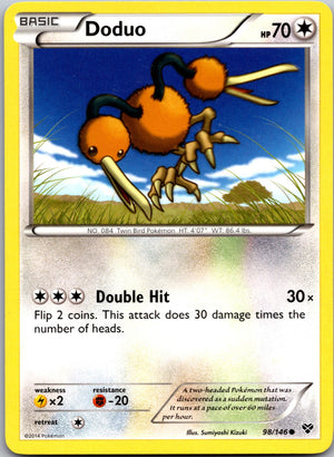 2014 XY Base Set 98/146 Doduo LP