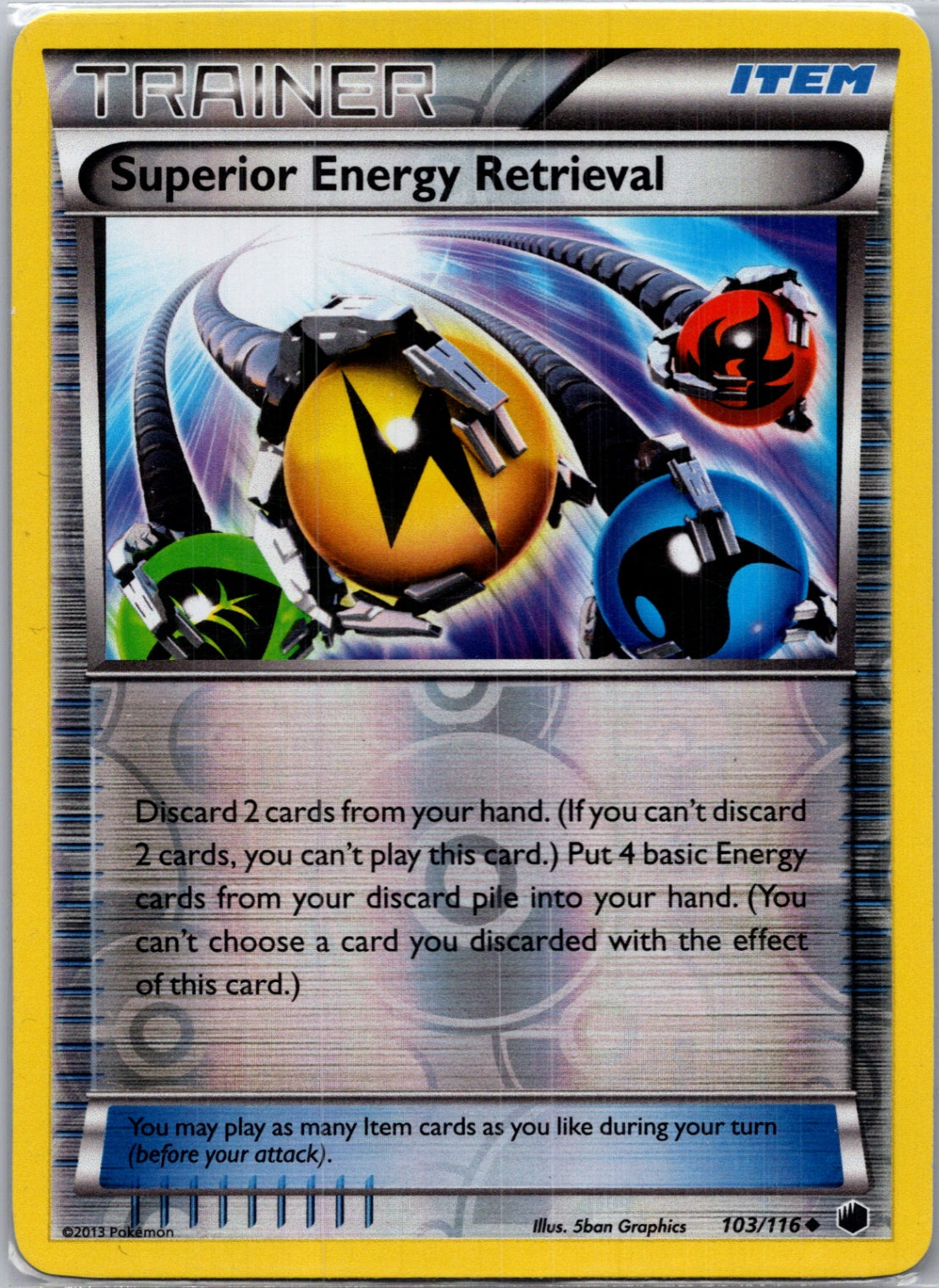 2013 Plasma Freeze 103/116 Superior Energy Retrieval [Reverse] F235