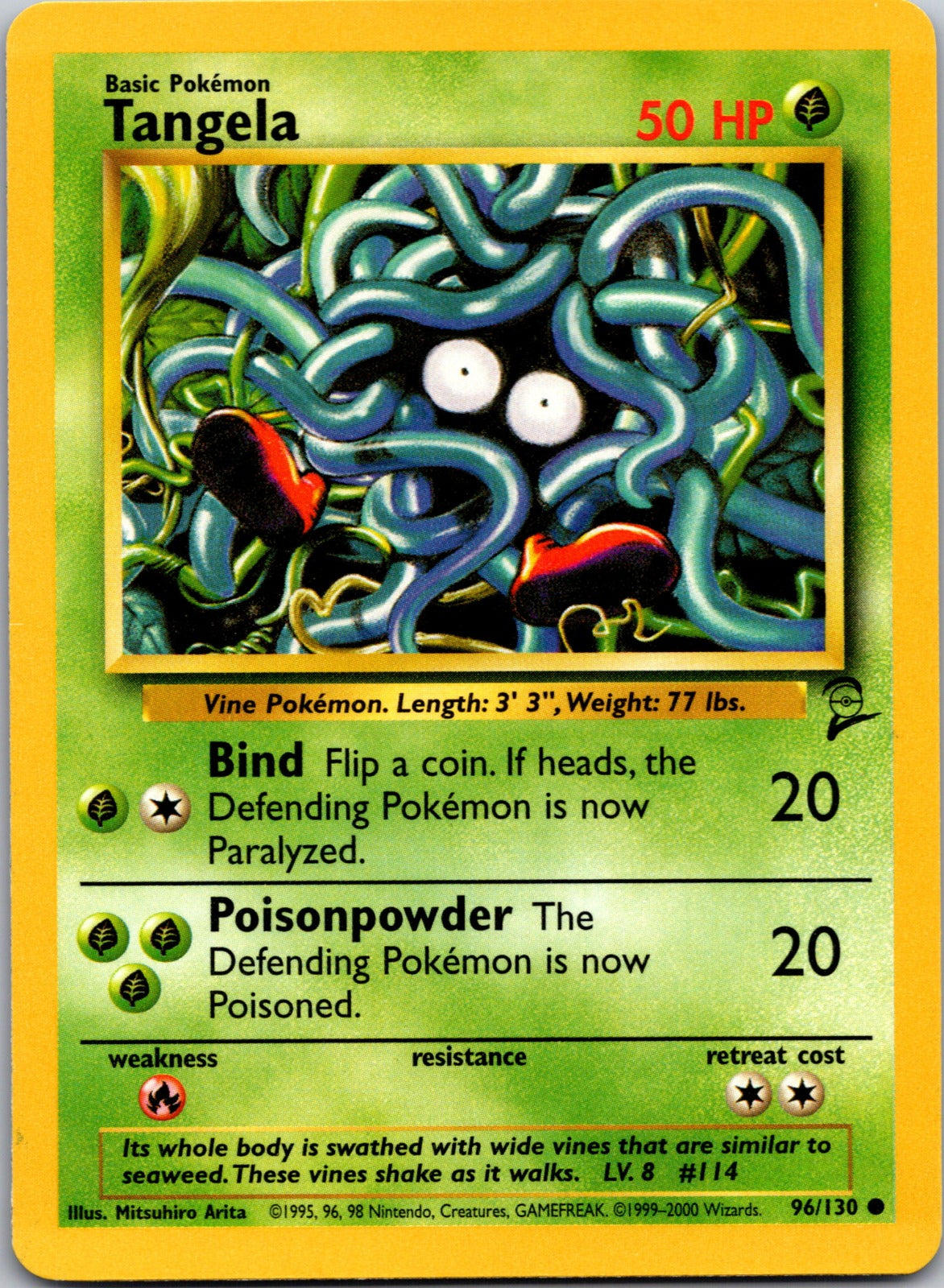 2000 Base Set 2 096/130 Tangela LP