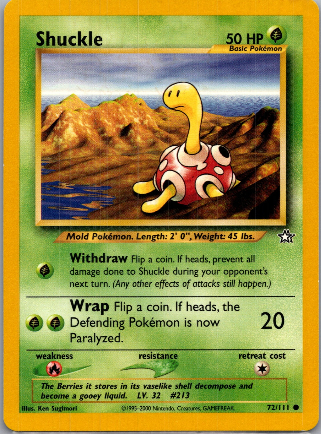 Neo Genesis 072/111 Shuckle Common NM