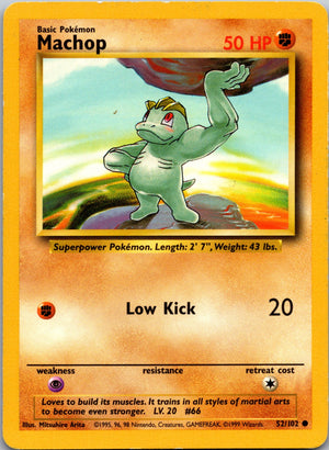 2000 Base Set 2 078/130 Machop LP