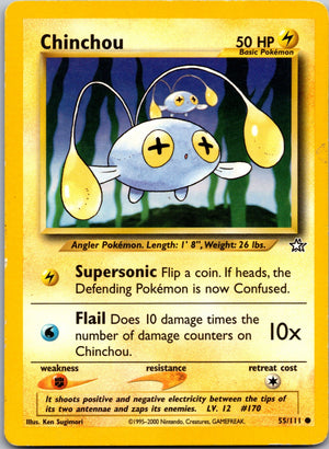 2000 Neo Genesis 055/111 Chinchou LP