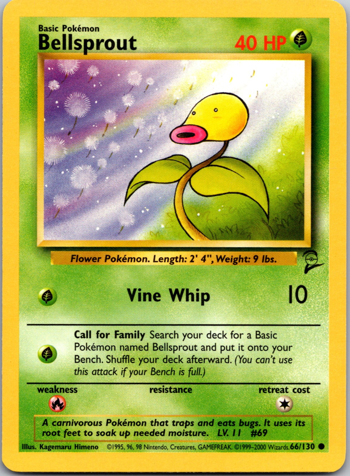 2000 Base Set 2 066/130 Bellsprout LP