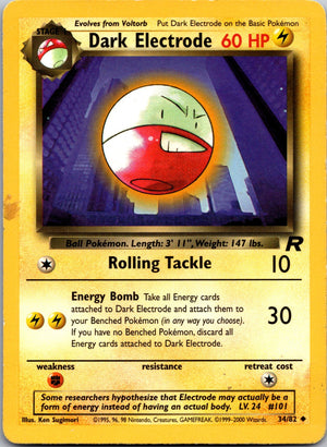 2000 Team Rocket 34/82 Dark Electrode LP