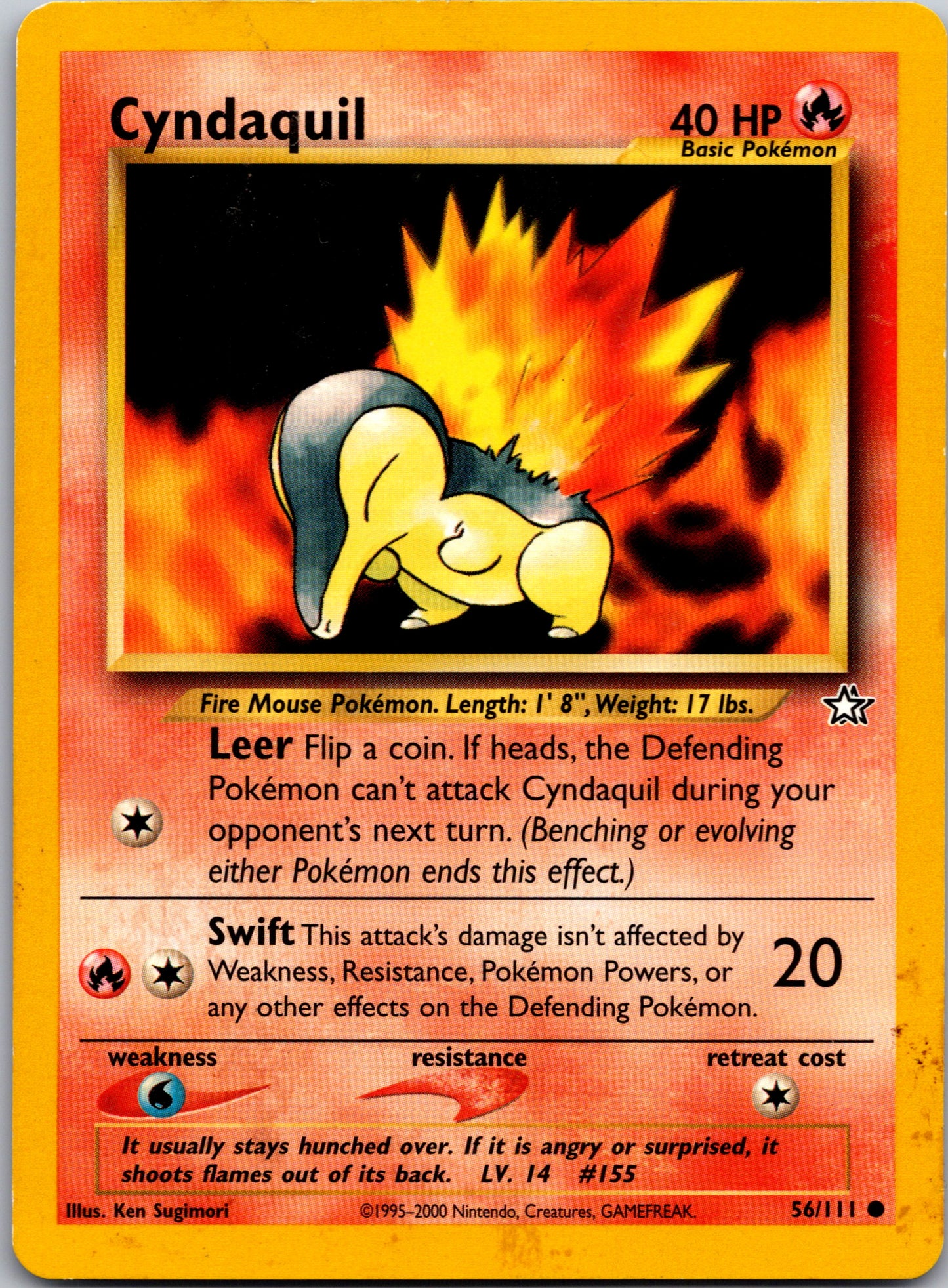 2000 Neo Genesis 056/111 Cyndaquil (56) Common A71