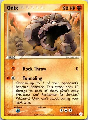 2004 FireRed and LeafGreen 42/112 Onix LP