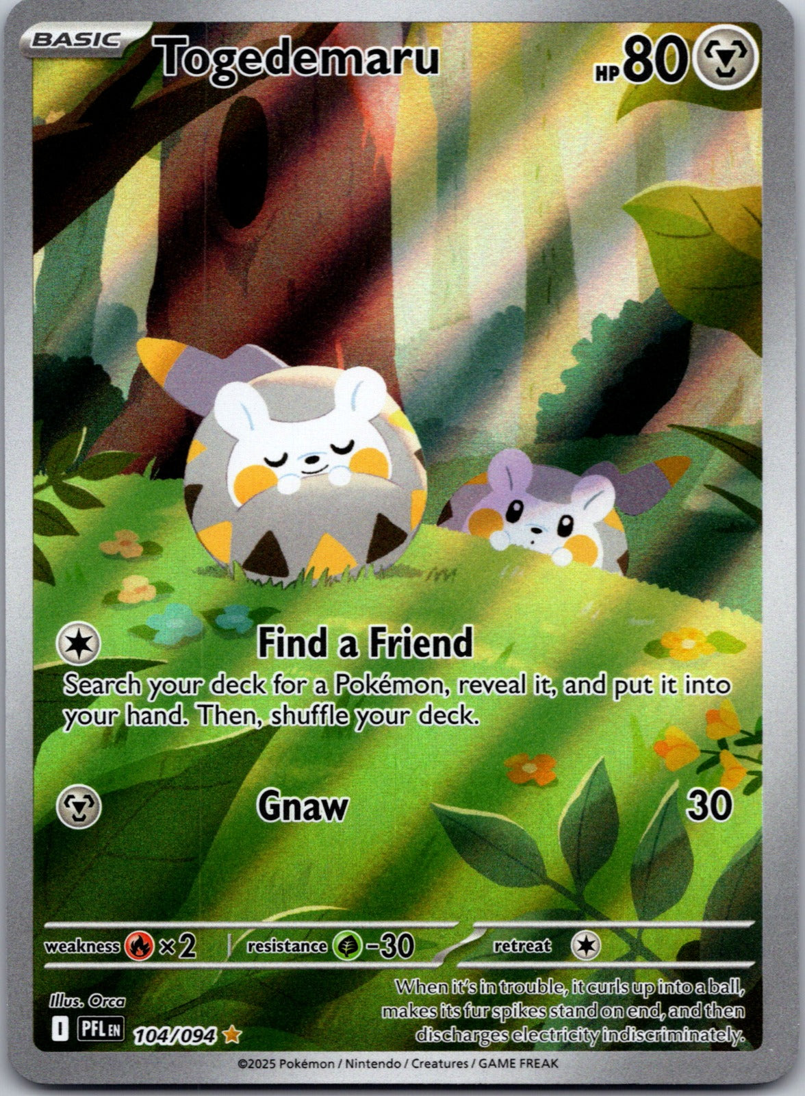 2025 Togedemaru ME02: Phantasmal Flames 104/094 NM
