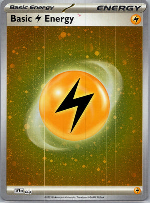SVE: Scarlet & Violet Energies 004 Basic Lightning Energy Common NM