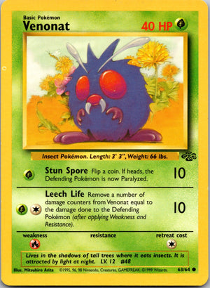 1999 Jungle #63/64 Venonat Common C150