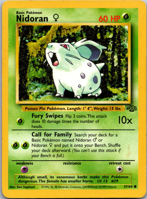 1999 Jungle 57/64 Nidoran F Common A301