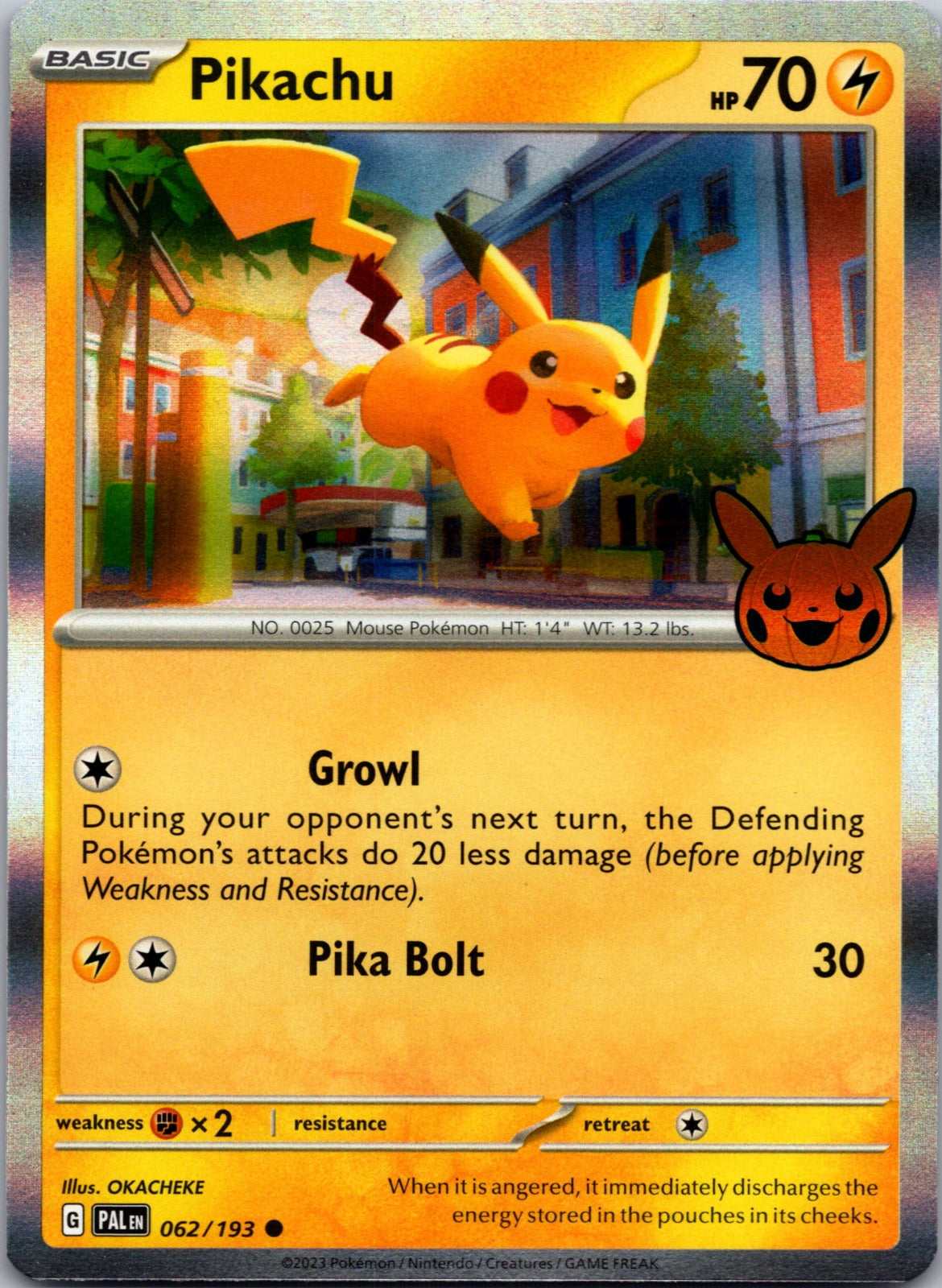2023 Trick or Trade BOOster Bundle 2023 062/193 Pikachu NM