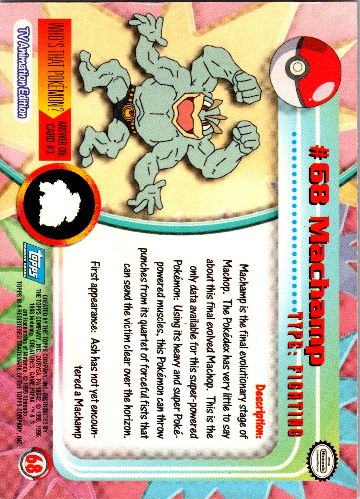 1999 Topps TV Machamp LP  P181