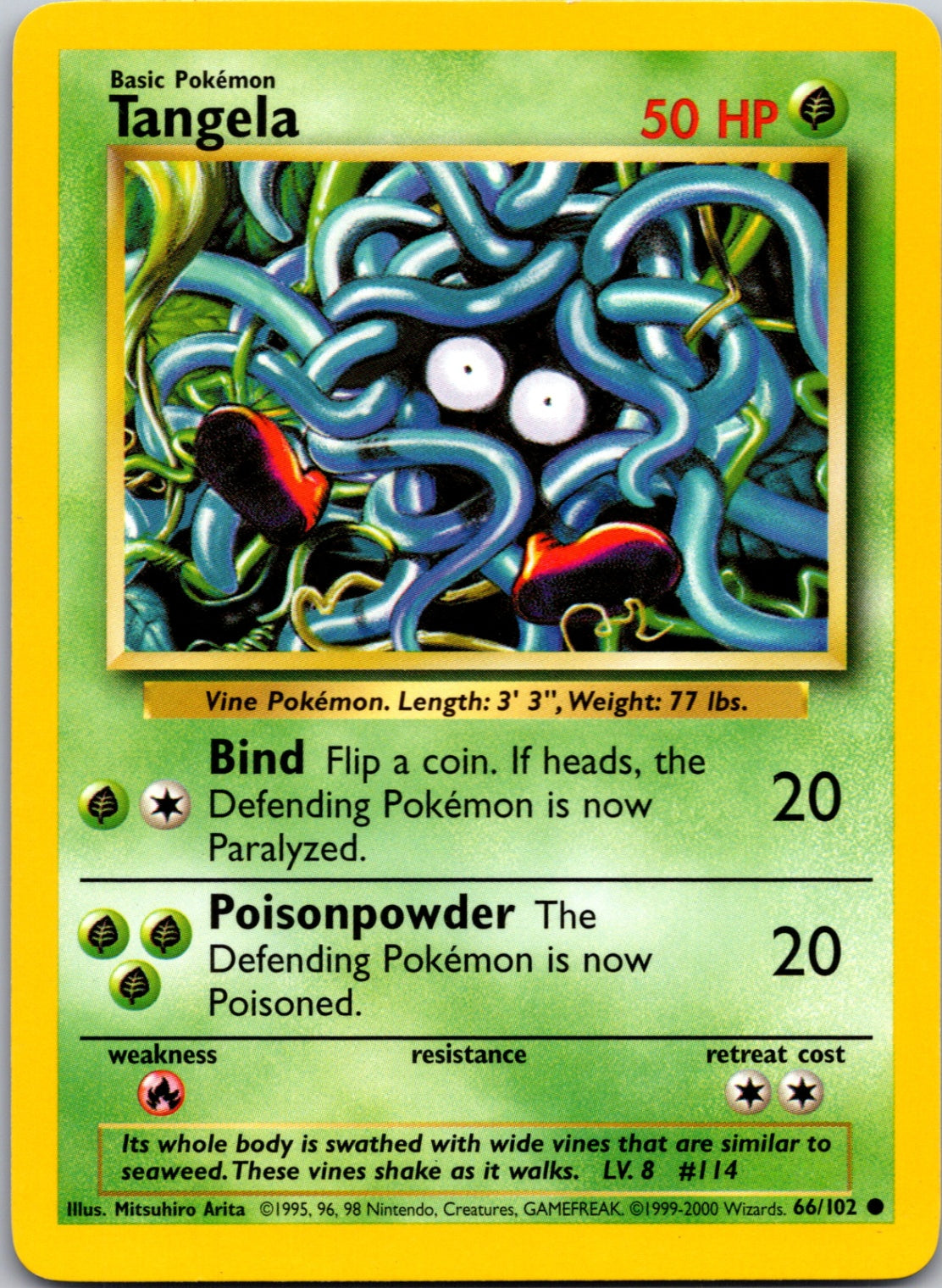 1999 Base Set #066/102 Tangela Common C201