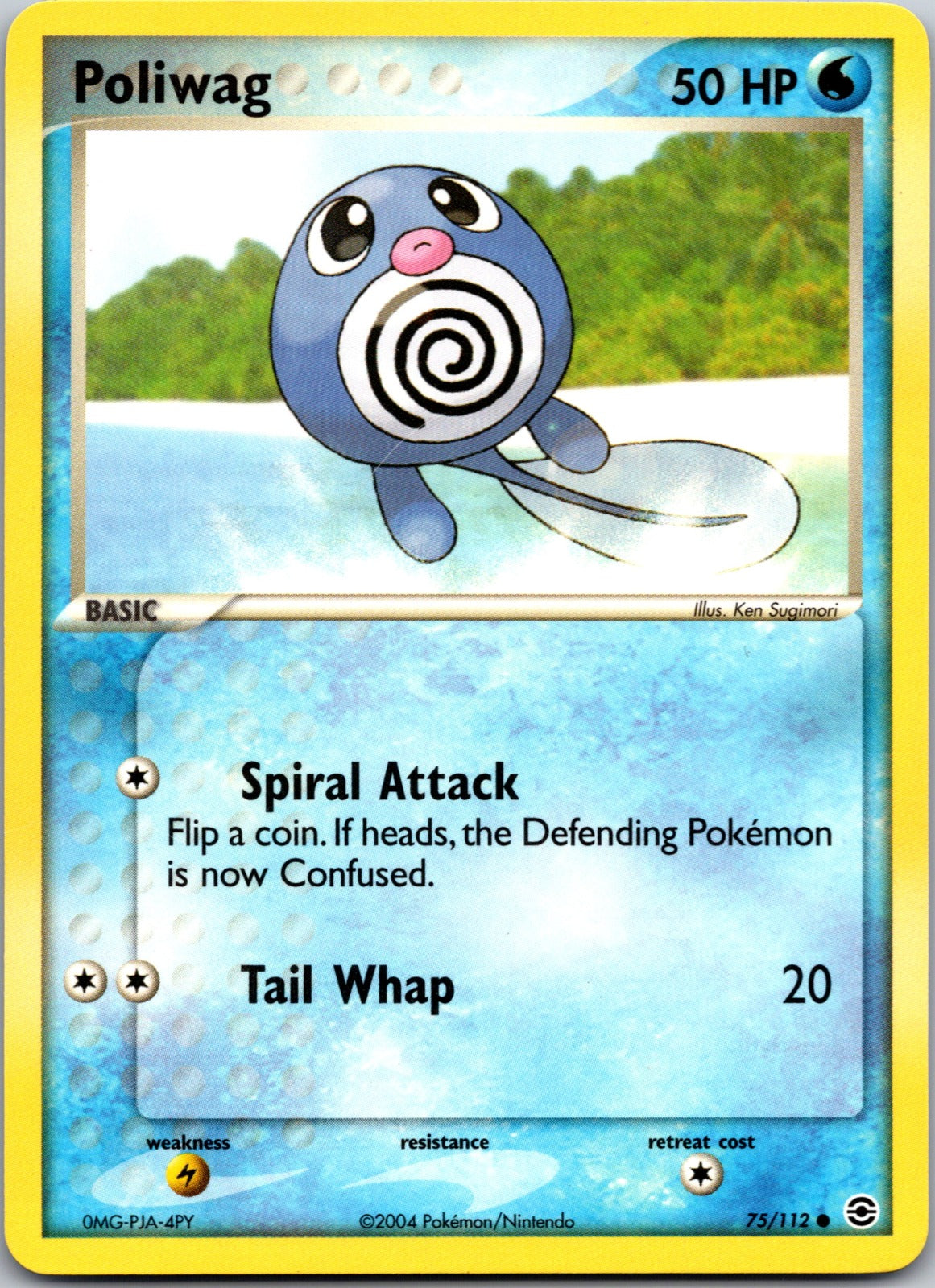 2004 FireRed and LeafGreen 75/112 Poliwag LP