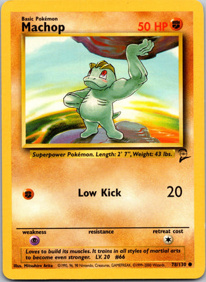 Machop Common Base Set 2 078/130 LP