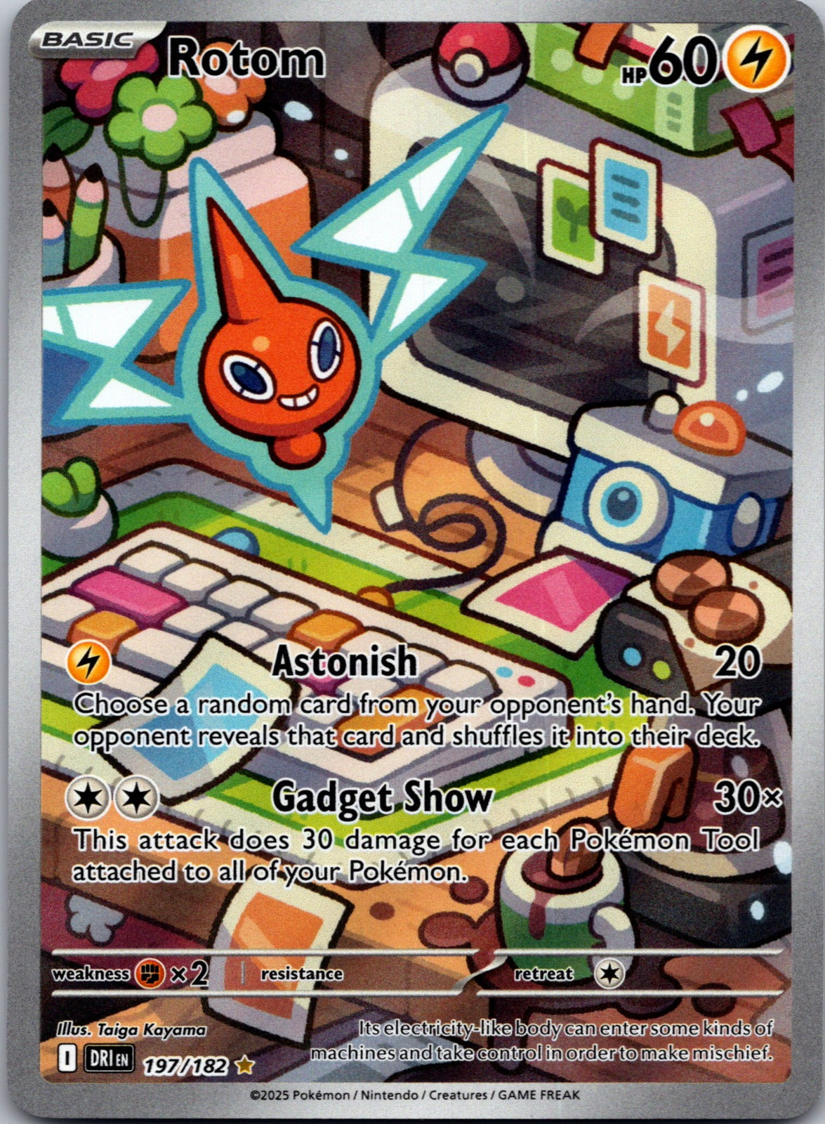 2025 SV10: Destined Rivals 197/182 Rotom NM